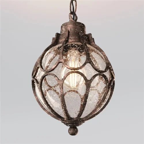 Подвесной светильник Via E27х1 60Вт IP 44 (Золото Антик) - фото 7