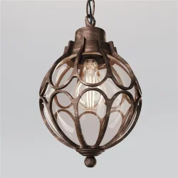 Подвесной светильник Via E27х1 60Вт IP 44 (Золото Антик)