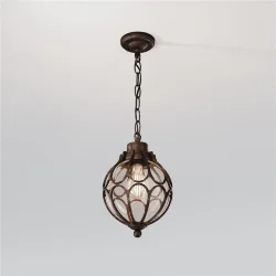 Подвесной светильник Via E27х1 60Вт IP 44 (Золото Антик)