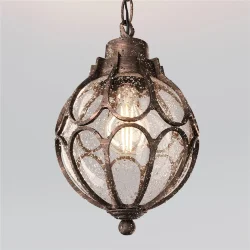 Подвесной светильник Via E27х1 60Вт IP 44 (Золото Антик)