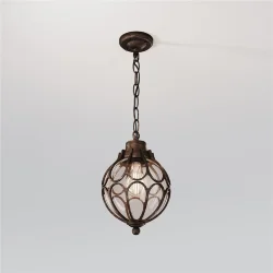 Подвесной светильник Виа / Via E27х1 60Вт IP 44 (Золото Антик) O024PL-01G