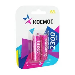 Аккумулятор AA/R6 2300мА.ч NI-MH max (блист.2шт) КОСМОС KOCR6NIMH(2300MA)max