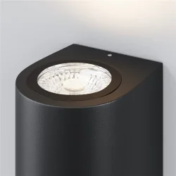 Настенный светильник (бра) Планка / Slat GU10х1 10Вт IP 54 (Черный) O044WL-01B