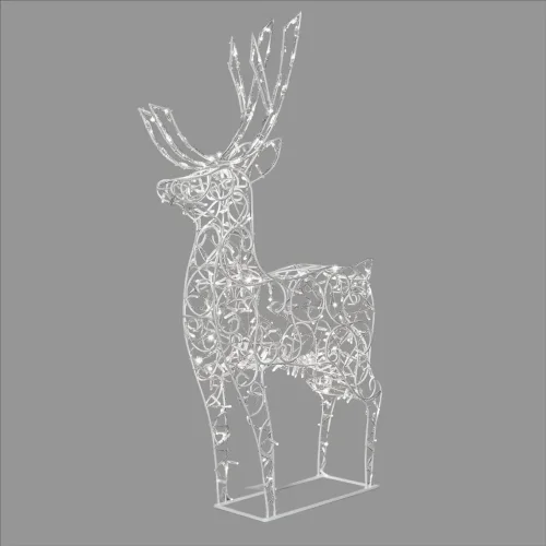 Светодиодная Фигура &#171;Световой Олень&#187; 1,6м Белый 24В, IP65. Фото 4.