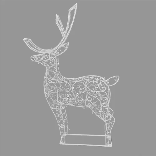 Светодиодная Фигура &#171;Световой Олень&#187; 1,6м Белый 24В, IP65. Фото 5.