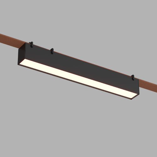 DK5574-BK Cветильник для трека-ремня Belty, серия Linear, со светодиодом, L323*W40*H45мм, 48V DC, 12W, RA90, 120°, 4000K, IP20, черный, алюминий.