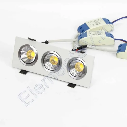 Светодиодный светильник встраиваемый 65.3 series white housing BW146 (10W,220V,day white) - фото.
