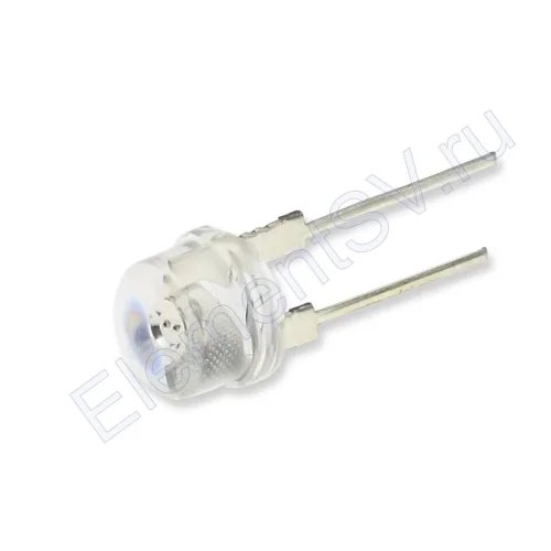 Светодиод ICL-8mm LE38 (white, 30lm, 90deg., clear) - фото.