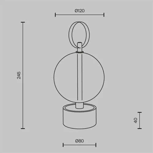 Аккумуляторный светильник Double Moon 3000К 3Вт (Черный) - фото 13