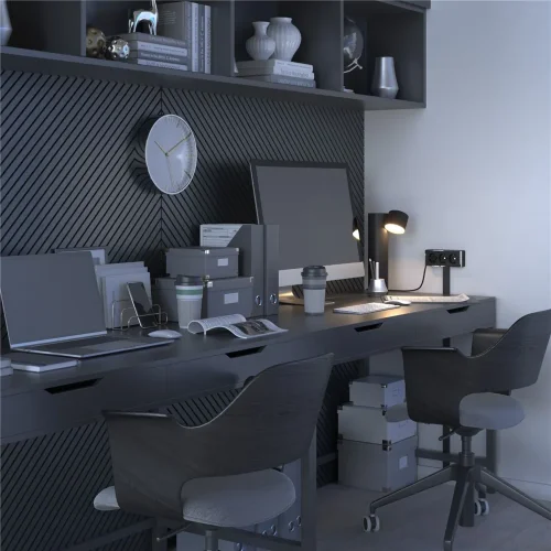 Розетка тройная с заземлением и шторками Gallant черный/хром W5073135 - фото 3