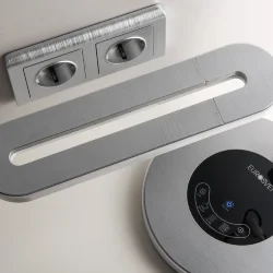 Рамка из поликарбоната на 2 поста Stream серебряный W0022106