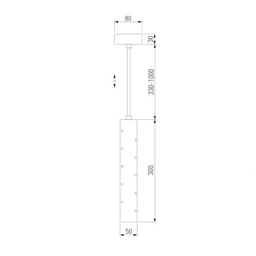 Подвесной светодиодный светильник 50214/1 LED хром - фото 5