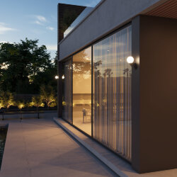 Уличный настенный светильник 35003/U черный