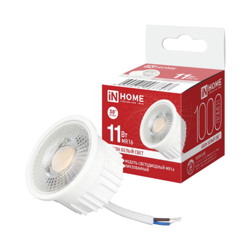 Модуль светодиодный с линзой LED-MD MR16L 11Вт 230В 4000К 1000Лм линза 38° IN HOME - Фото