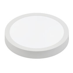 ULM-Q241 12W-4000K WHITE Светильник светодиодный накладной круглый, Белый свет 4000К, Корпус белый