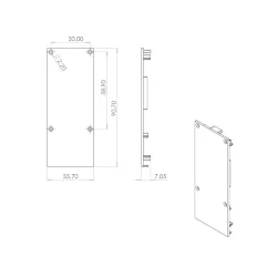 Заглушка для профиля LC-LP-9035 (176)