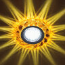DLS-L147 GU5.3 GLASSY-GOLD Светильник декоративный встраиваемый, серия Luciole, Без лампы, цоколь GU5.3, Доп, светодиодная подсветка 3Вт, Стекло, Зеркальный-светло-желтый - фото 6