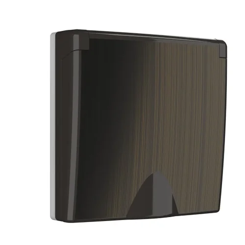 Накладка для розетки IP44 с крышкой (бронзовый) W1179212 - фото