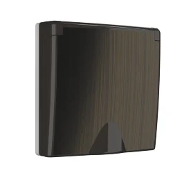 Накладка для розетки IP44 с крышкой (бронзовый) W1179212