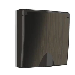 Накладка для розетки IP44 с крышкой (бронзовый) W1179212