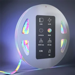 Светодиодная лента Ultra 24В COB 14Вт/м RGB 5м IP 20 201217 (Белый)