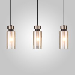 Подвесной светильник со стеклянными плафонами 50115/3 черный (050251)