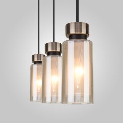 Подвесной светильник со стеклянными плафонами 50115/3 черный (050251)