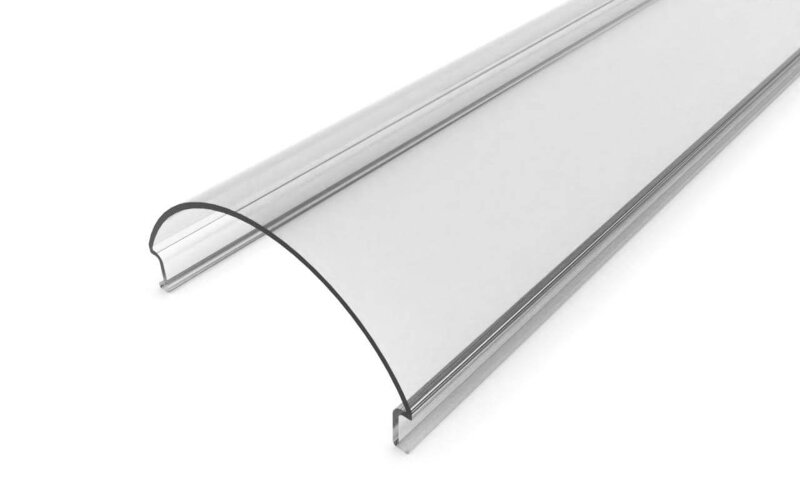 Рассеиватель поликарбонатный для профиля радиальный LC-LRM-P36R-6 прозрачный - фото