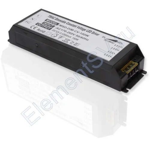 Блок питания диммируемый TR151 12V 150W 12.5A TRIAC - фото 2.