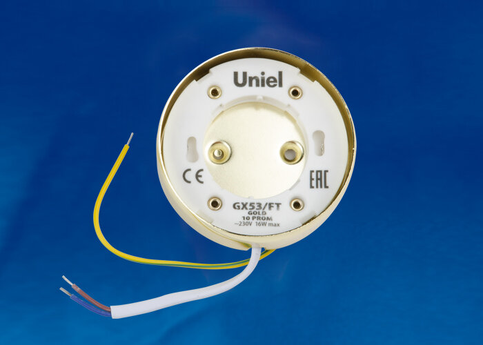 GX53/FT GOLD 10 PROM Светильник накладной. Корпус золото. Картон. - фото