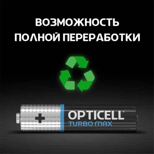 Элемент питания алкалиновый AAA/LR03 (блист. 12шт) Turbo Max Opticell 6053010 - фото 6