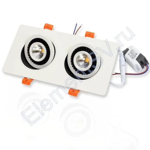 Светодиодный светильник JH-703В-2*7W B784 (14W, white) - фото.