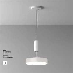 Потолочный светильник Зон / Zon 36 Вт 4000 К 120° (Белый) C032CL-36W4K-RD-W