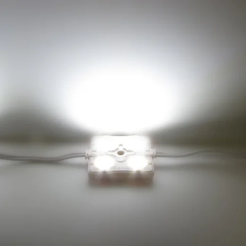 Светодиодный модуль квадратный 2835-4 М394 (1,44W, 12V, White) - фото II