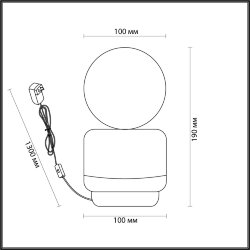 Настольная лампа «LUMION» 5670/1T, серия: HIMIKO - -
