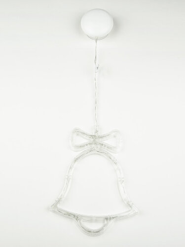 ULD-H1620-010-STA-3AAA WARM WHITE IP20 BELL Фигура светодиодная Колокольчик на батарейках 3AAA не в-к, 16х20см, Подвесная, 10 светодиодов, Теплый белый свет, Провод прозрачный, TM Uniel - фото 2