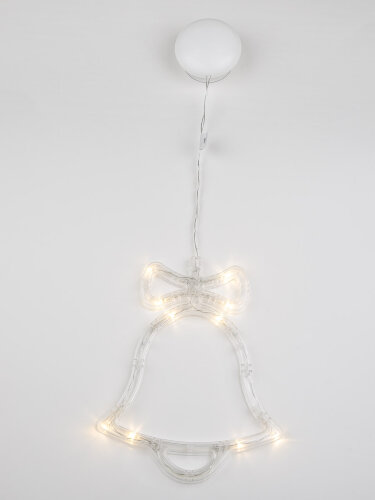 ULD-H1620-010-STA-3AAA WARM WHITE IP20 BELL Фигура светодиодная Колокольчик на батарейках 3AAA не в-к, 16х20см, Подвесная, 10 светодиодов, Теплый белый свет, Провод прозрачный, TM Uniel - фото 3