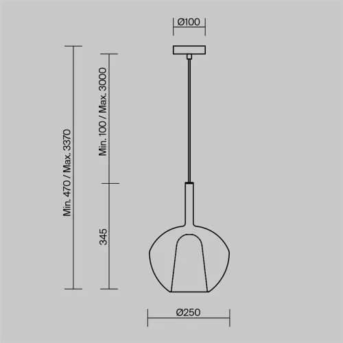 Подвесной светильник Duality E27х1 (Черный) - фото 2