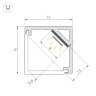 Профиль SL-KANT-Н16-2000 BLACK (Arlight, Алюминий) 037116 - фото 3