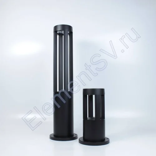 Уличный светильник столбик JH-BD-B14 DHL33 (220V, 7W, черный корпус, 260mm, IP65, warm white) - фото.