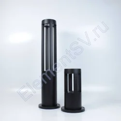 Уличный светильник столбик JH-BD-B14 DHL33 (220V, 7W, черный корпус, 260mm, IP65, warm white)