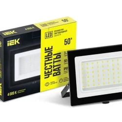 Прожектор светодиодный СДО 06-50 4000К IP65 черн. IEK LPDO601-50-40-K02