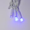 ULD-B3010-200-SWK BLUE IP67 Бахрома светодиодная со статическим свечением, 3м, Соединяемая, 200 светодиодов, Синий свет, Провод белый. - фото 4