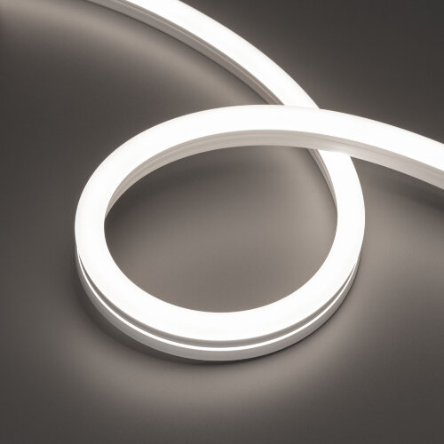 Светодиодная лента герметичная MOONLIGHT-SIDE-A140-12x24mm 24V Day5000 (9.6 W/m, IP68, 5m, wire x2) (Arlight, Вывод прямой, 3 года) 042800 - фото