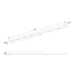 Светильник настенный светодиодный Artline титан 40162/LED (071272)