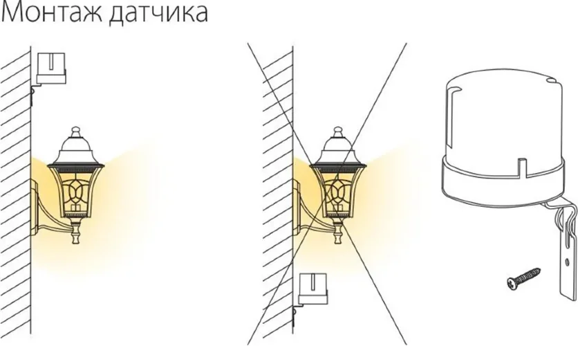 Датчик освещенности 5500W IP44 SNS L 07 - фото 6