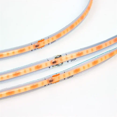 Светодиодная лента 220V, COB 240 chip/m, purpie, IP20, 10m, A310 - фото II