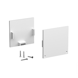 Заглушки для профиля LINE 3535 Silver