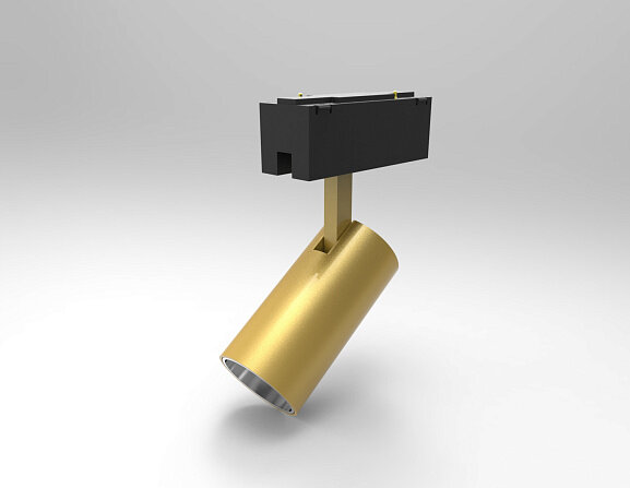 'Светильник трековый для низковольтного трека SY золото, SY-601201-GD-10-36-WW. Фото 2