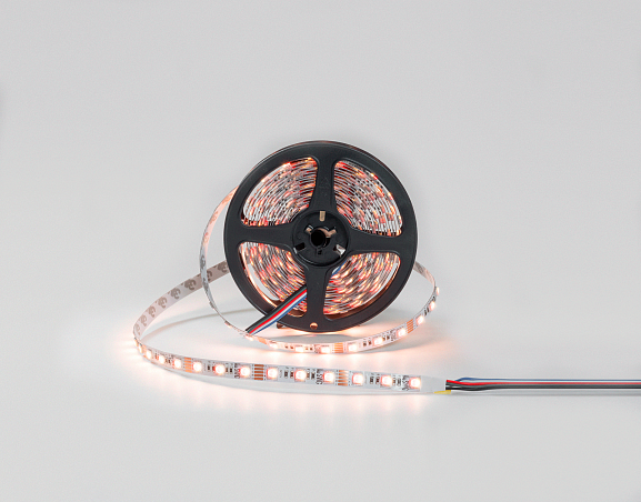 Светодиодная лента  5050, 60 LED/м, 19,2 Вт/м, 12В , IP20, Цвет: RGB + теплый белый, SWG560-12-19.2-RGBWW-M. Фото 2
